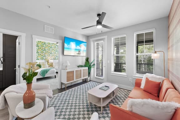 Beachy Bliss: Elegant 2BR/2BA with Pool & Gym - Image 1