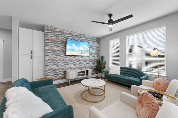 Sunny Haven: Chic 2BR/2BA with Pool & Gym - Image 1